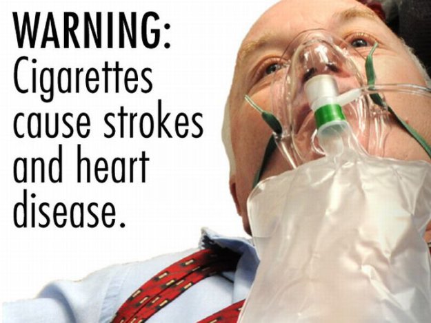 ВНИМАНИЕ: Сигареты являются причиной инсультов и сердечных заболеваний